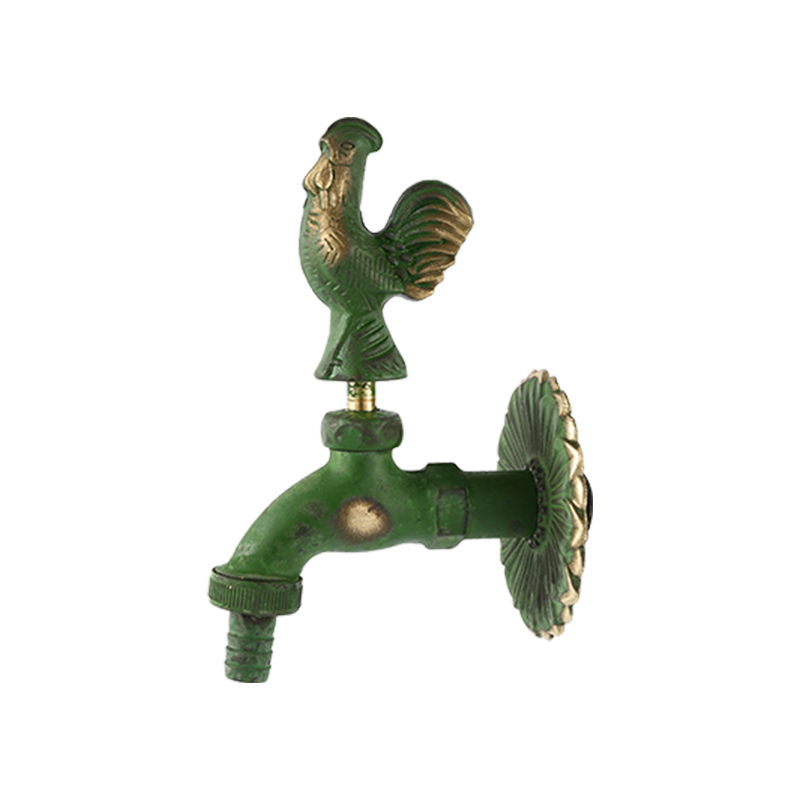 YT3016 rubinetto a forma di gallo, verde1/2"