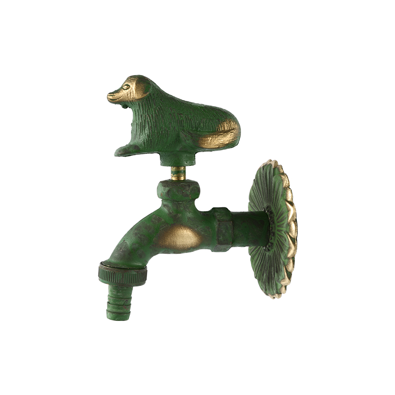 YT3036 rubinetto a forma di cane, verde1/2"