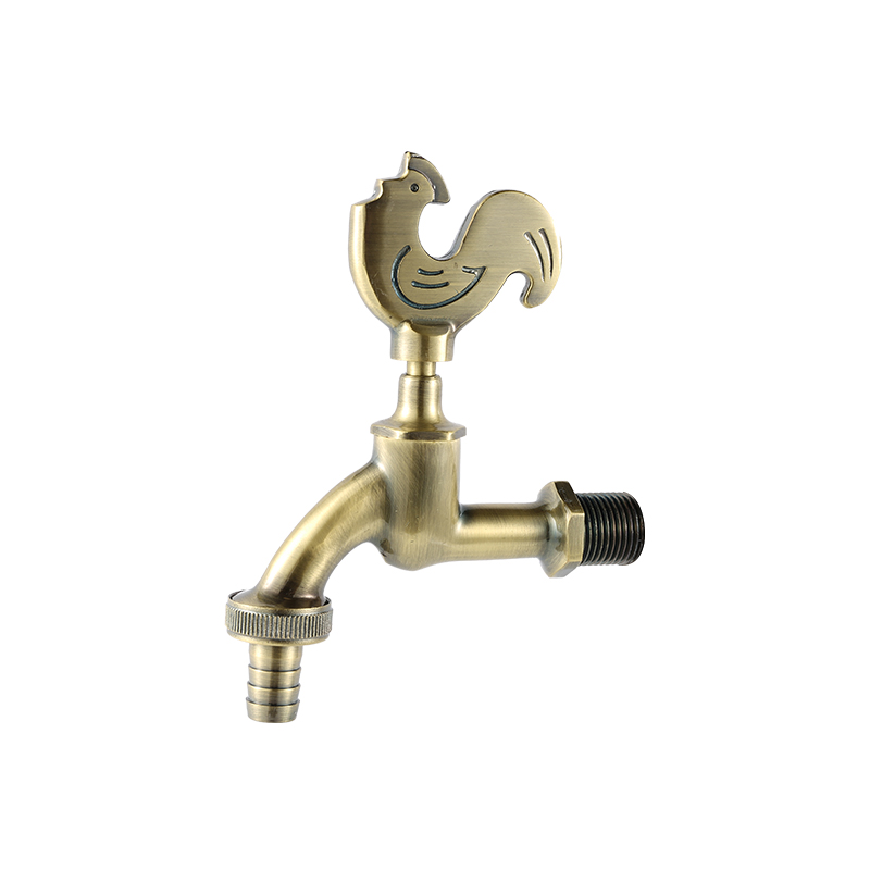 YT3043 rubinetto a forma di gallo, colore bronzo spazzola 1/2"