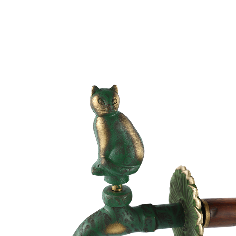 YT3022 rubinetto a forma di gatto, verde1/2"