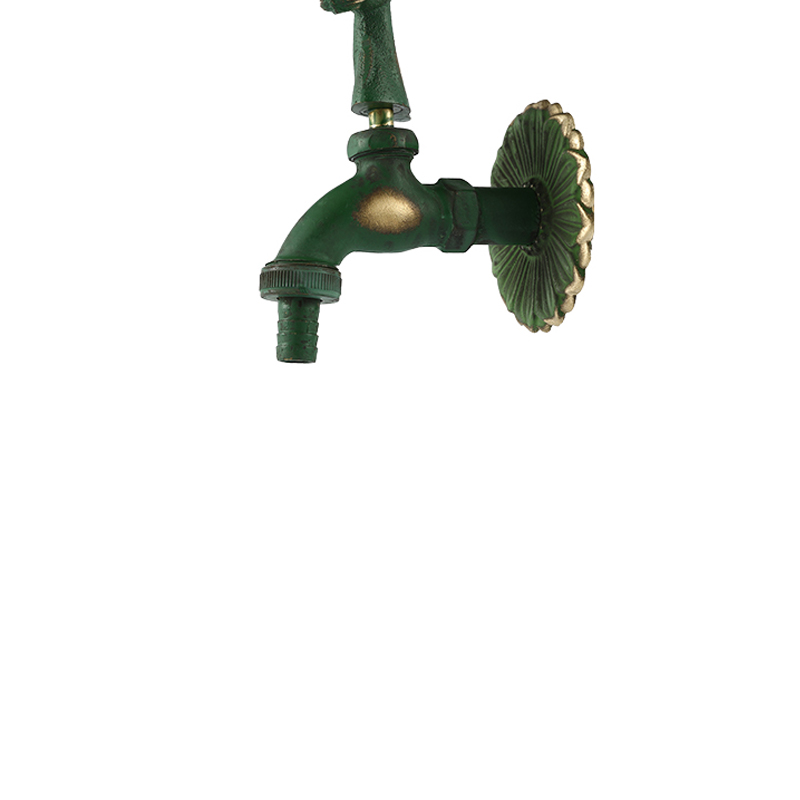 YT3012 rubinetto a forma di cavallo verde, 1/2"