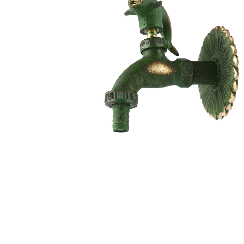 YT3034 rubinetto a forma di delfino, verde1/2"